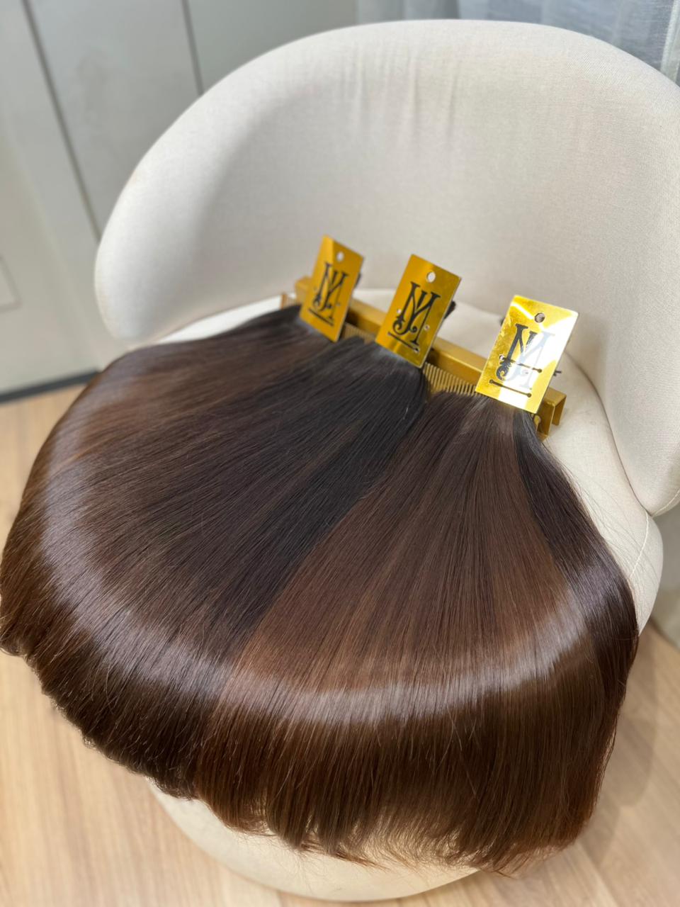 Mechas de cabelo brasileiro do sul — qualidade premium Studio Jéssica Mendes